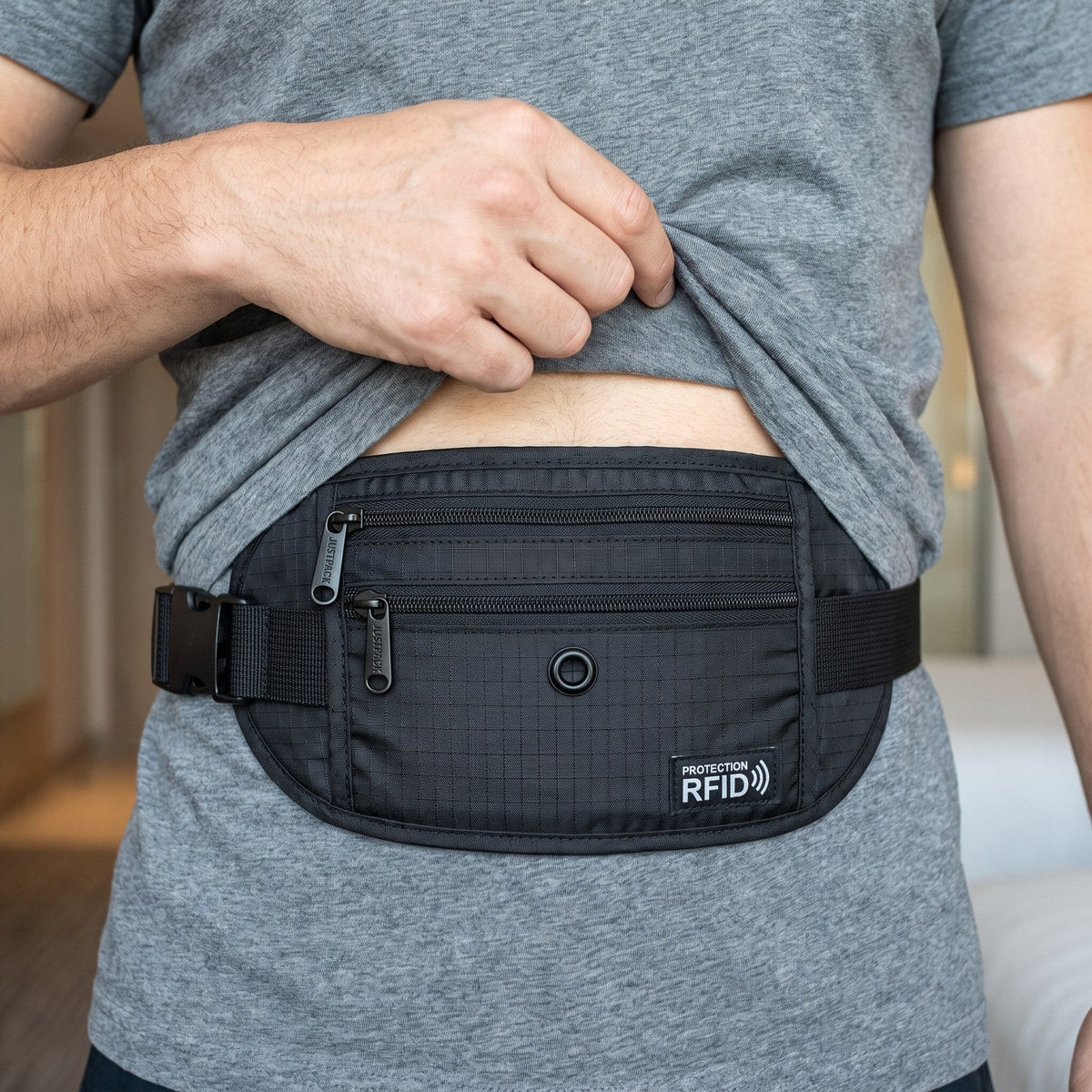 JUSTPACK Stash waist bag, worn concealed
